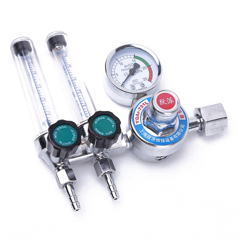 Double Pipes Argon Regulator Pressure Reducing Valves Pressure Reducer Double flows Meter Decompression Table