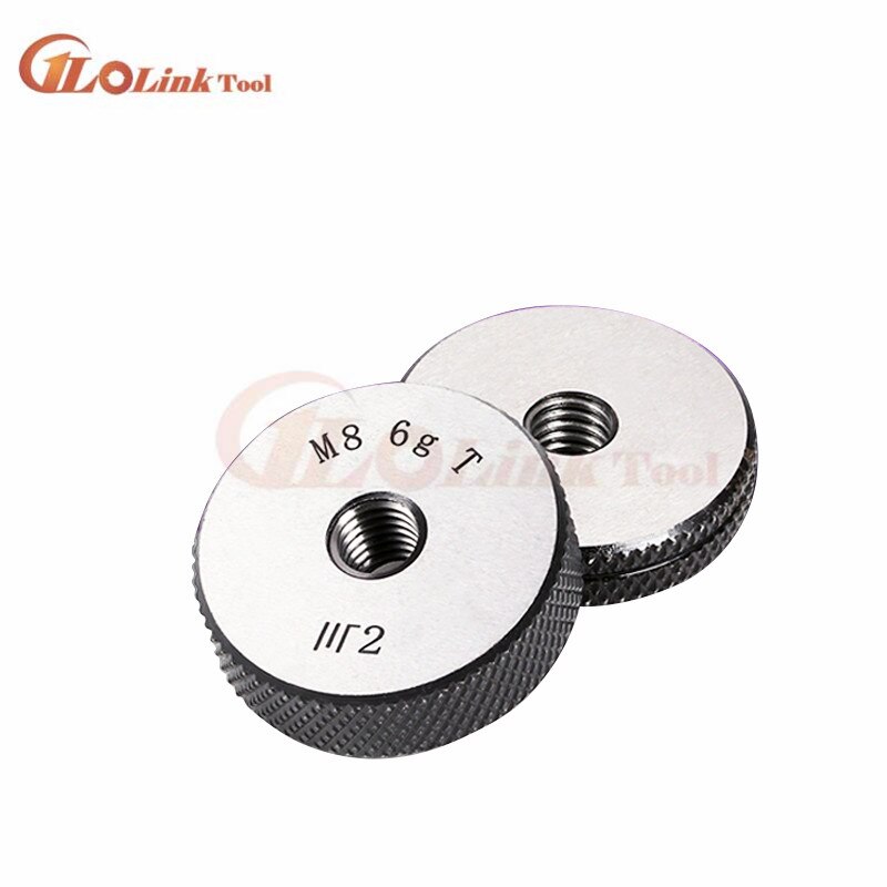 M2.5 M3 M4 M5 M6 M7 M8 M10 M14 M16 M18 M20 6G-6H thread ring gage thread ring gauge RING GO-NOGO GAUGE 6g measure gauge 2pcs/set