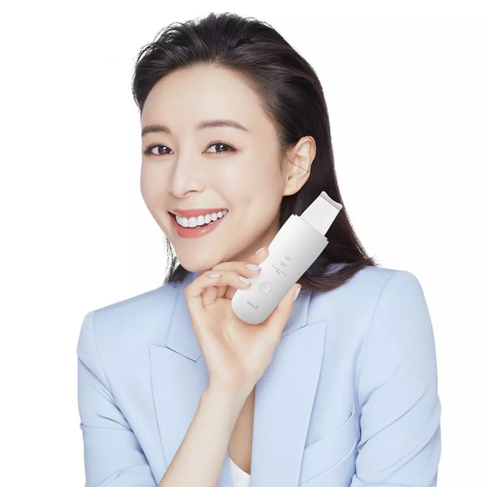 Xiaomi Wellskins Ultrasonic Facial Skin Scrubber Deep Face Cleaning Blackhead Remove Rechargeable Cleaning Beauty Instrument