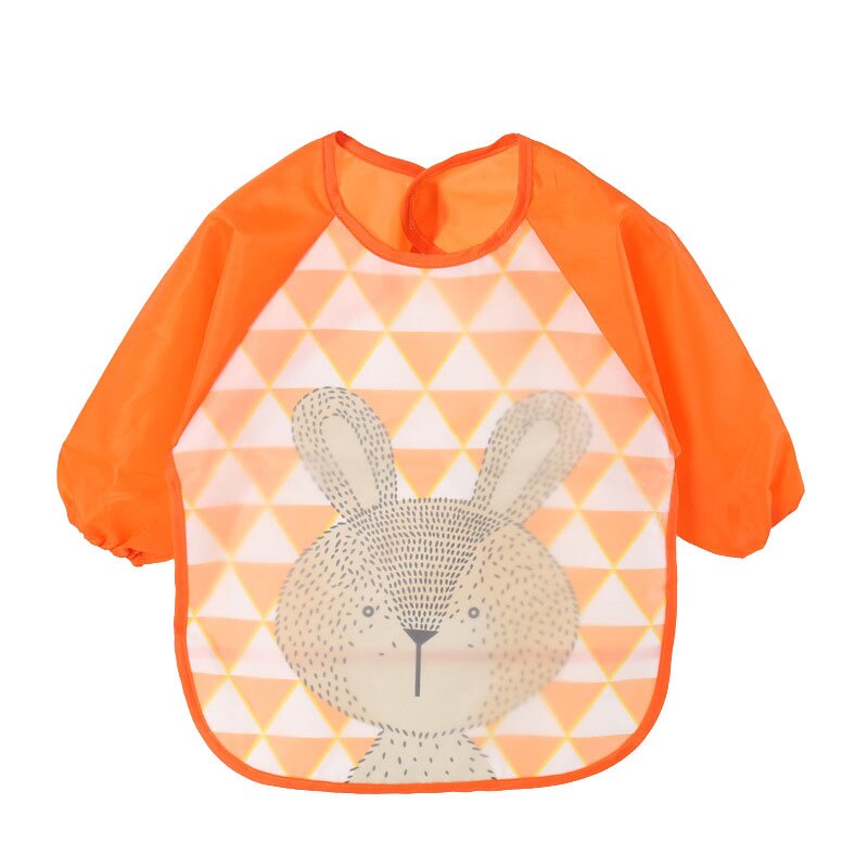 Warmom Waterdichte Baby Slabbetjes Baby Burp Doeken Lange Mouw Voeden Kiel Dieren Patroon Kinderen Tekening Voeden Accessoires