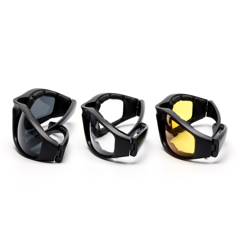 Motorcycle Riding Glasses Wind Resistant Padded Comfortable Windproof Scooter Sunglasses Dustproof Eye Protection Glasses