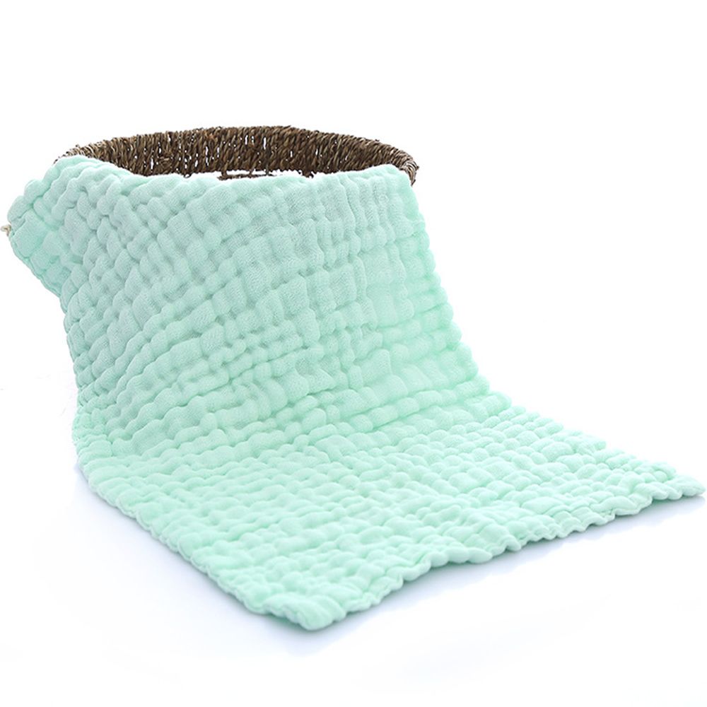 Toalla de baño suave y cómoda para bebé, paño de alimentación de baño, Natural e inofensivo, 26x26cm: Green