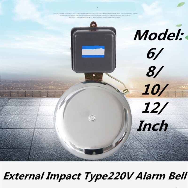 Geluid sirene alarm Staal Elektrische Bel Externe Impact 220V rvs vonkvrij stick type bell ring