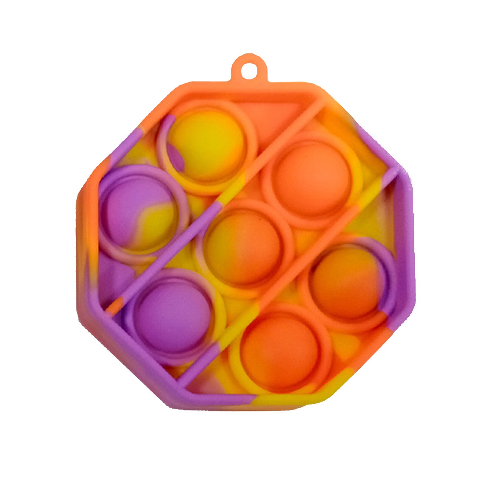 Popit Fidget Toy Push Bubble Fidget giocattolo sensoriale autismo esigenze speciali antistress e aumento della messa a fuoco morbido giocattolo antistress: D