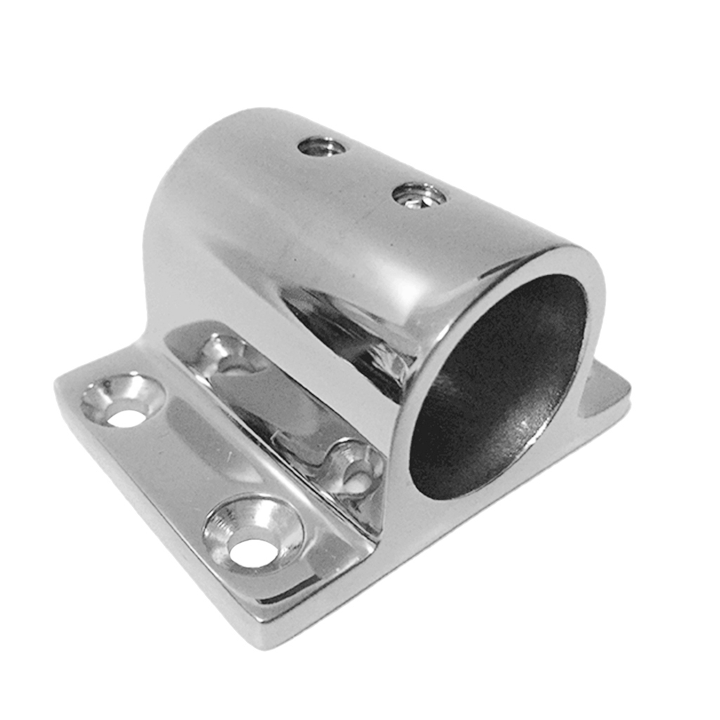 Barandilla para barco, Base Rectangular de acero inoxidable 7/8, 90 grados, 316 pulgadas