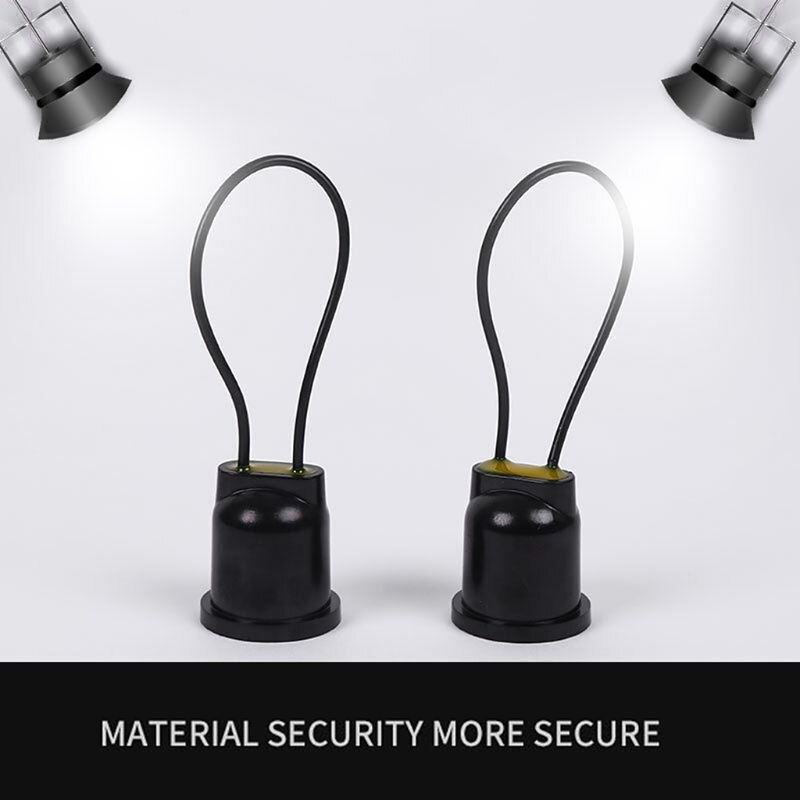 E27 Plastic Base Screw Light Bulb Lamp Hanging Ceramics Socket Holder Flame Retardant Durable Material Safe Non Electric leakage