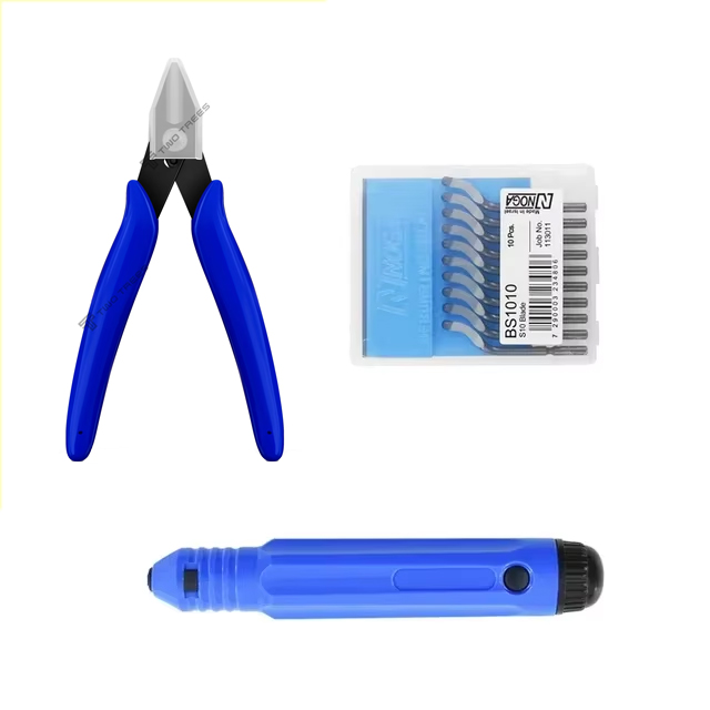 3D Printer PartsElectronic Wire Diagonal Pliers Trimming Knife Scraper Deburring Cutter Set Tweezers Pliers 3D Printer Tool Kit: PURPLE