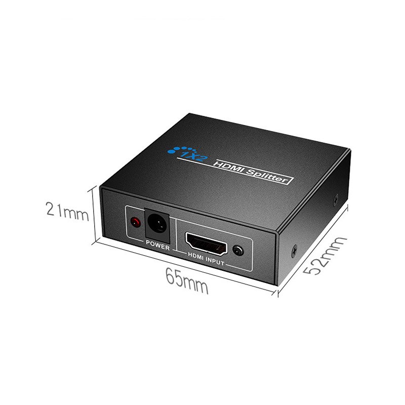 Bærbar 1 in 2 ud hdmi splitter hdcp 1080p 3d dobbelt skærm delt forstærker adapter hub boks til  ps3 hdtv dvd xbox pc notebook