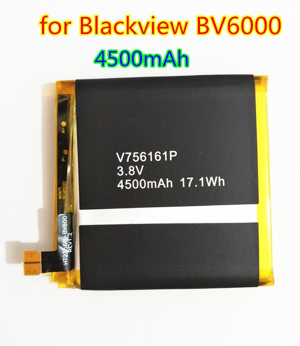 Azk 4500Mah V756161P Batterij Voor Blackview BV6000 BV6000S Smartphone