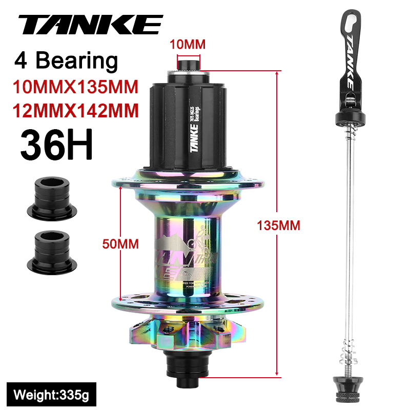 Mozzo TANKE-MTB, 36 fori 6 artigli 108 clic NBK, cuscinetto sigillato, mozzo freno a discoteca in lega di alluminio per montagna bicicletta, mozzo 7,8,9,10,11,12 velocità: viola