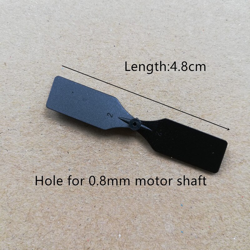 Cuchillas traseras de helicóptero R/C, accesorios de hélices para Mini modelo RC, juguetes, piezas de repuesto de helicóptero: 4.8cm 3pcs