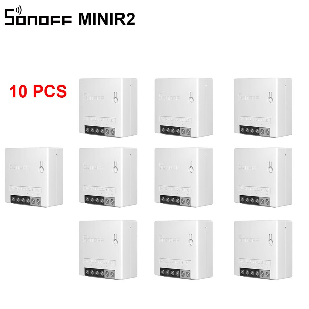 SONOFF MINIR2 Two Way Switch Mini Wifi Smart Home Swcith Wireless Remote Control Switch Works with eWelink Alexa Google Home