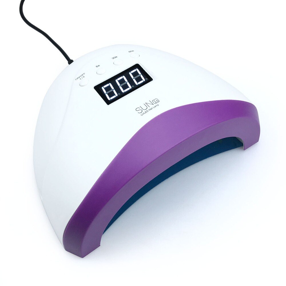 Uv Lamp Zon Een 48W Nagel Droger Gel Polish Curing Met Bodem 30 S/60 S/99 S Timer Lcd Display Sneldrogend Gel Polish Lamp