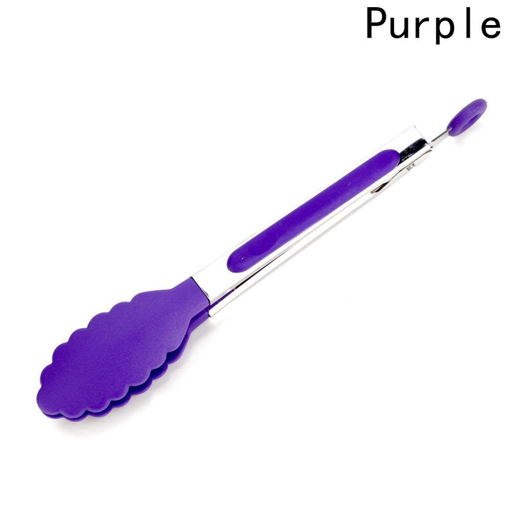 8 Inch Food Clip Kitchen Salad Food Tong Clip Stainless Steel Handle BBQ Clamp Barbecue Tong for BBQ Cooking Utensils Supplies: PP