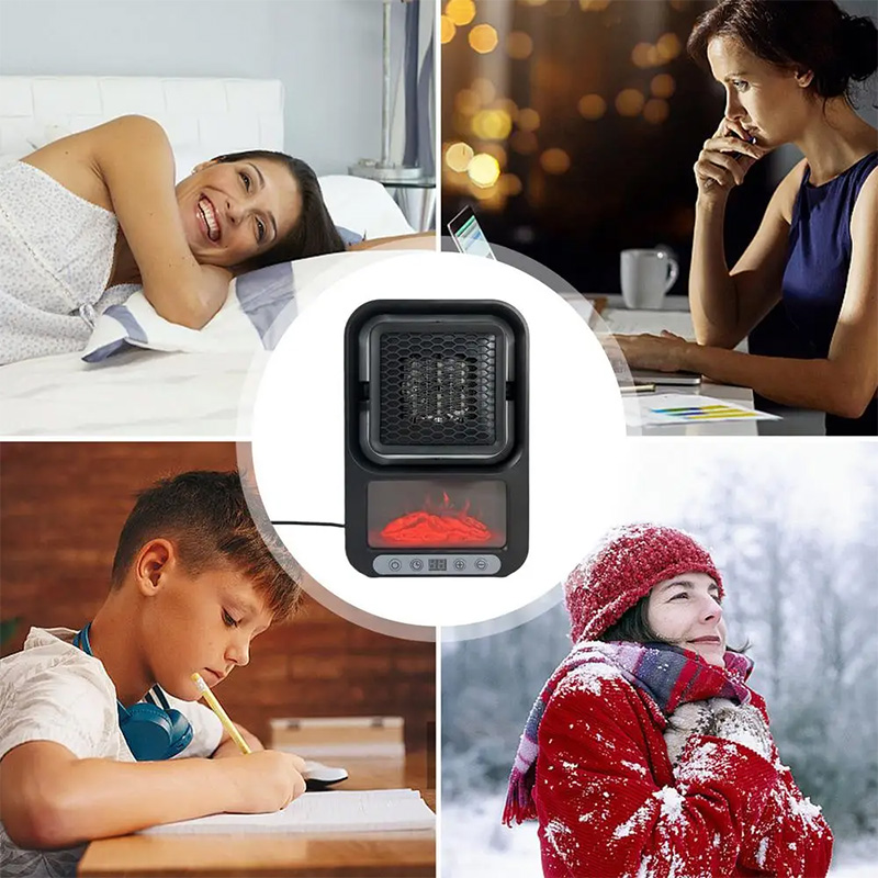 800W ruimteverwarmer met thermostaat Elektrische verwarming Draagbare verwarming Desktop warme luchtblazer Mini draagbare verwarming voor gebruik binnenshuis
