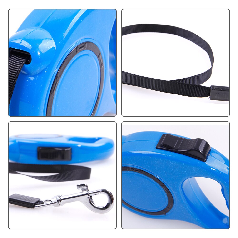 Dog Collars and Leashes Pet Dog Cat Puppy Automatic Retractable Traction Rope Walking Lead Leash