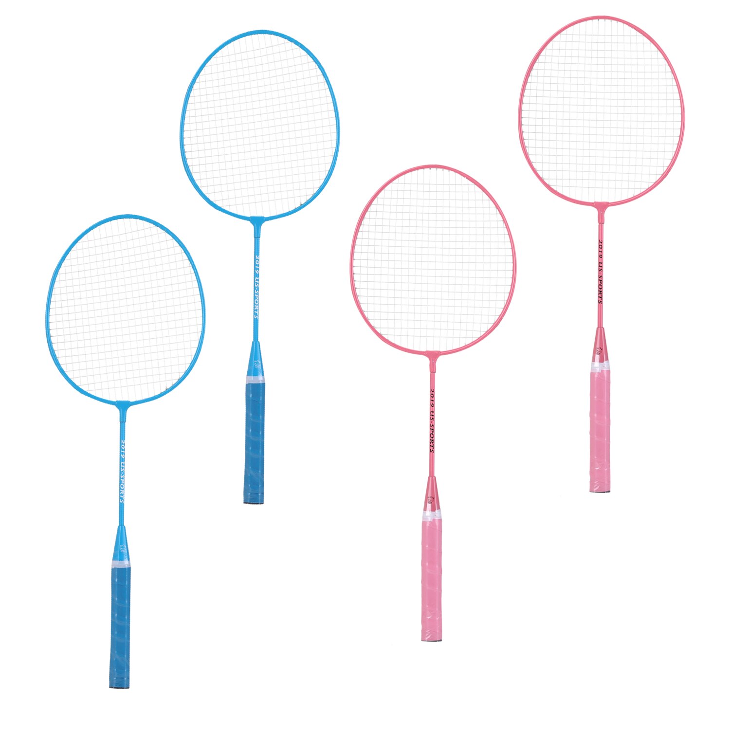 Children Badminton Set Badminton Rackets Four Packs Badminton Rack Portable Reusable Outdoor Exercise Fitness Combination