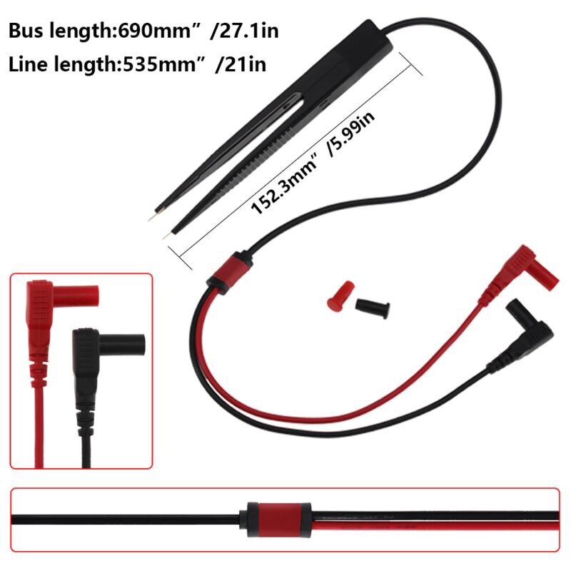 SMD Chip component LCR testing tool Multimeter tester meter Pen probe lead tweezers for FLUKE for Vichy