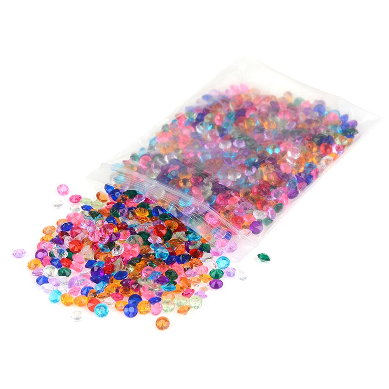 1000 Stks/zak Acryl Crystal Rhinestone Bruiloft Decoratie Diamanten Decoratieve Diy Sieraden Accessoires: MULTI