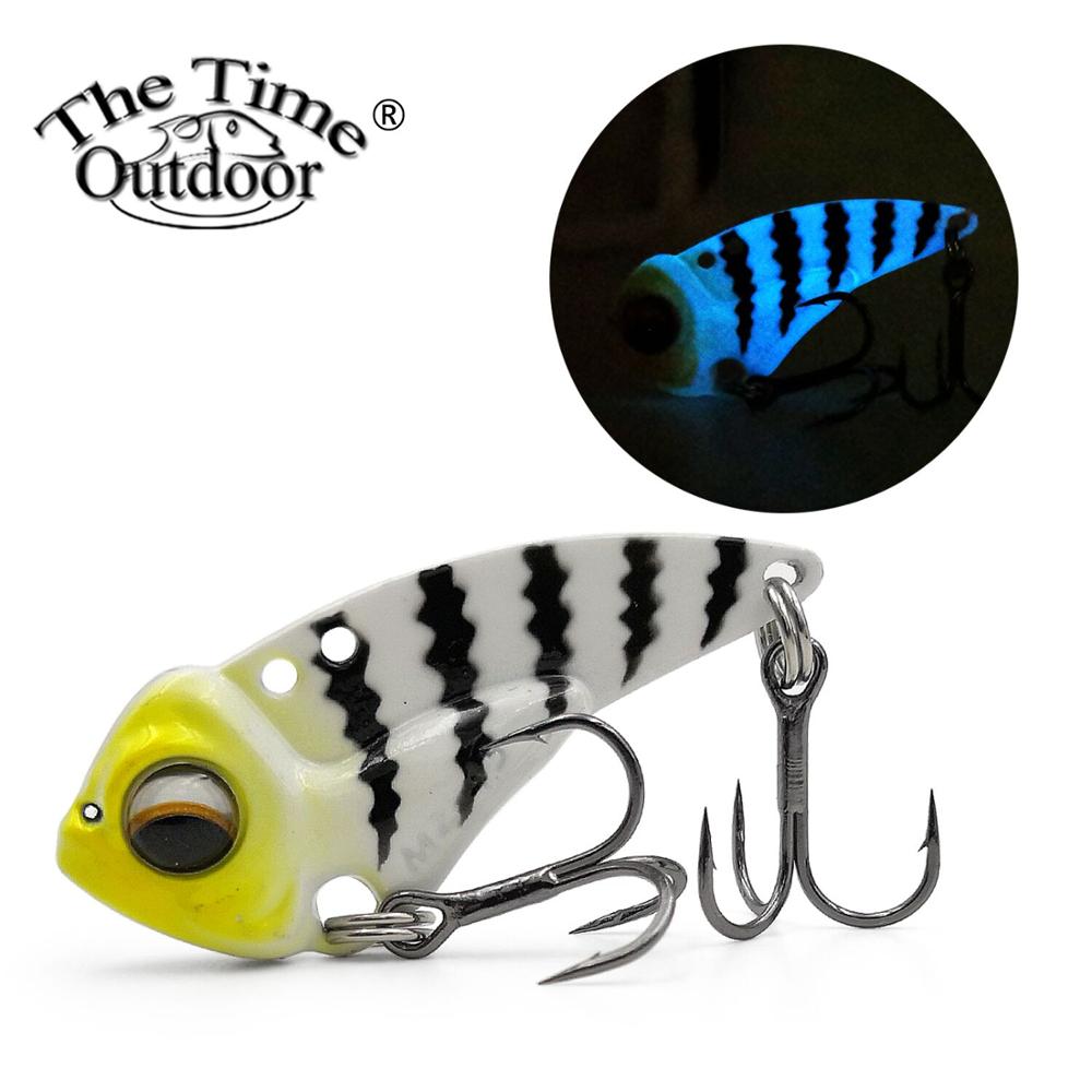 2 pièces/boîte le temps métal Vib MZ45 naufrage Vib lame leurre pêche artificielle Wobbler Vibration appâts pour brochet bar truite poisson