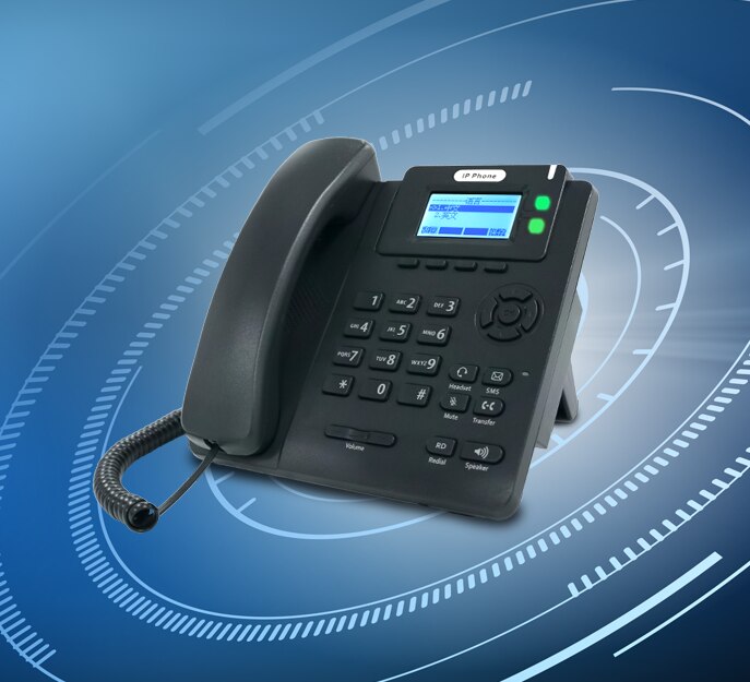 VoIP telefon mit POE/Schluck telefon 2 Schluck-leitungen IP telefon
