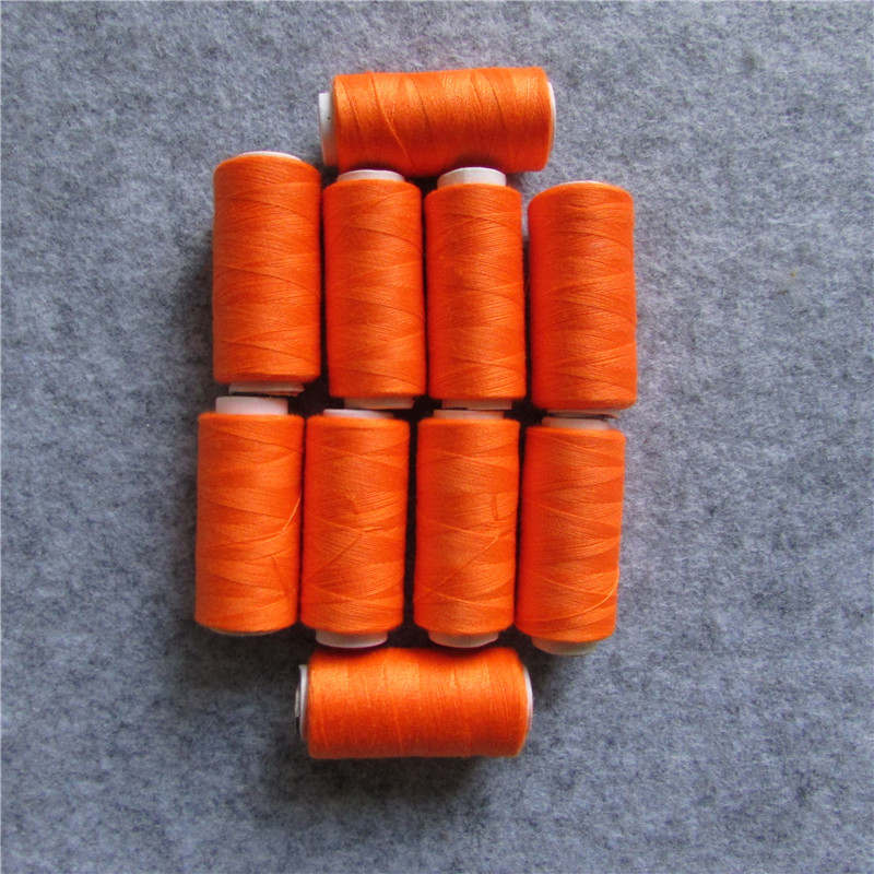 embroidery thread sewing machine thread clothing accessory 20 kind of colour select 100 yard 10pcs sell: orange