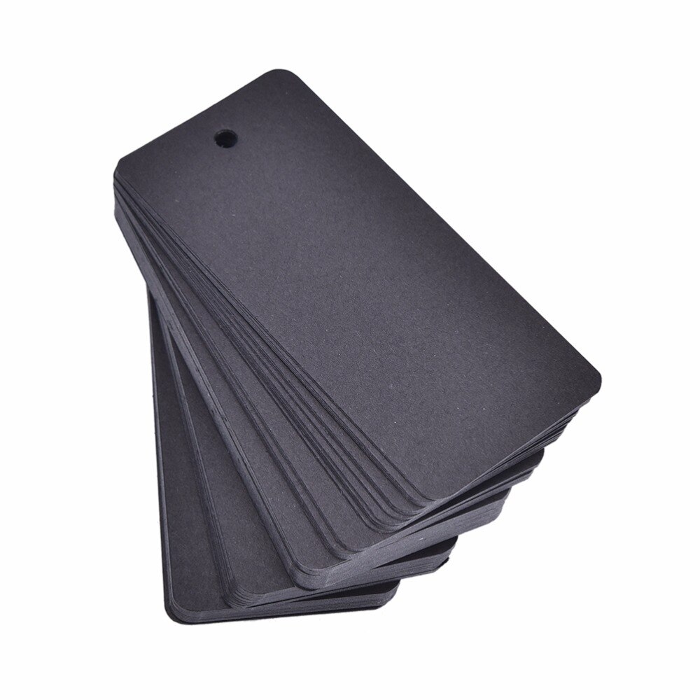 50 stuks handgemaakte prijskaartjes van kraftpapier voor kleding, doe-het-zelf, kerst, bruiloft, feestdecoratie, rechthoekige papieren etiketten