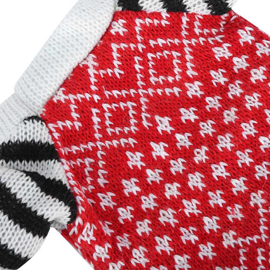 Couvre-bouteille de vin en tricot pour noël 2 pièces/ensemble, mignon, élan, Champagne, pull pour décorations de fête, décoration de bouteille de vin
