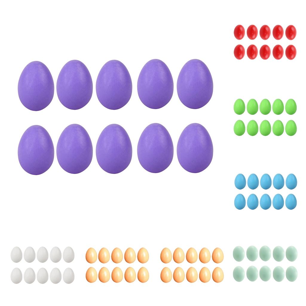 10 holzeier ( , 60 x 45mm,  cm) zur präsentation, glatt, bereit zum bemalen und dekorieren, farben wählbar