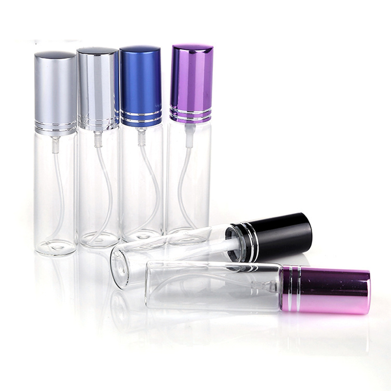 5Pcs 5ml 10ml Travel Portable Perfume Bottle Spray Bottles sample empty containers atomizer Mini refillable bottles