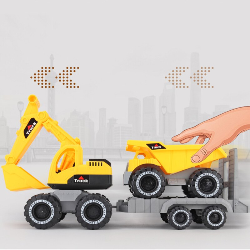 Excavator Packaged Combination Ultra Large Model Engineering Vehicle Toy Children Dredging Tool Baby Women's Boy Dune Buggy