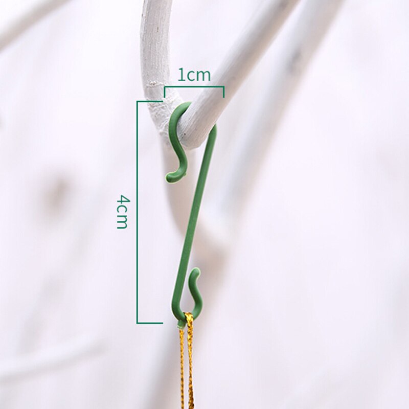 100 sztuk ornament haki w kształcie litery S wieszak stojak na ubrania klucz kapelusz wiszące gospodarstwa domowego kuchnia stojak robić przechowywania w łazience na boże narodzenie