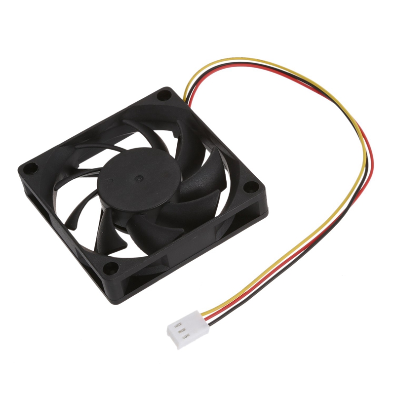70X70mm 12V 3-Pin PC Computer Case CPU DC Brushless Cooler Cooling Fan Black With Internal 12V 3 Pin CPU Fan Cooler Fan