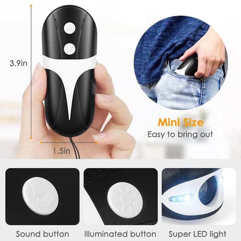 Handheld Dog Repellent, LED Ultrasonic Infrared Dog Deterrent 2 in 1 Dog Behavior Training Device
