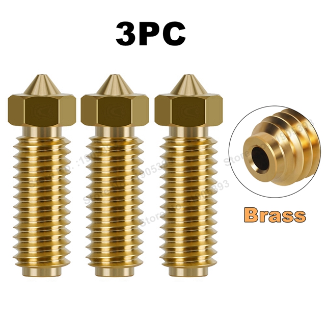 per Anycubic Kobra 3 Ugello Ottone Acciaio Temprato Ugello Stampante 3D per Anycubic Kobra 3 Combo Kobra3, 0.2 0.4 0.6 0.8 1.0mm: 0.4mm / giallo