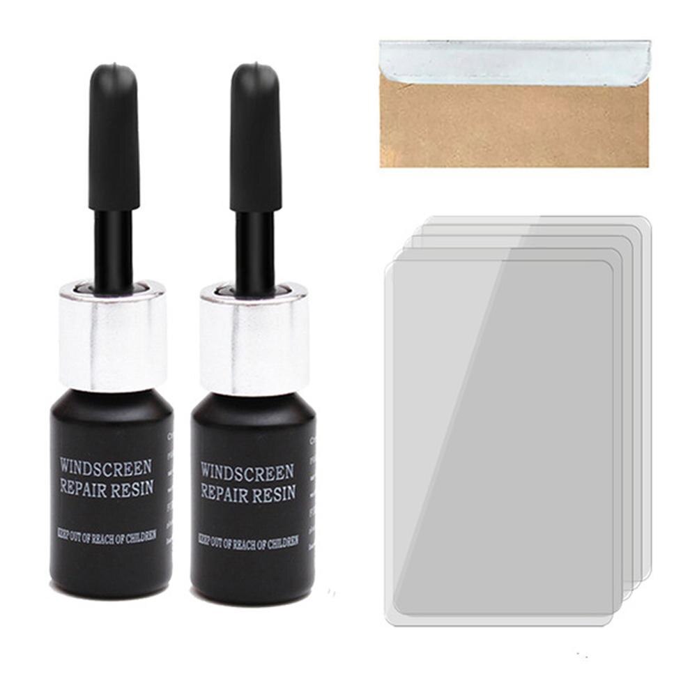 Líquido de reparación de cristal para coche, herramienta de reparación de parabrisas, parabrisas para arañazos de cristal, Chip de grietas, recuperación con hoja de rayas, L2, 2 uds.