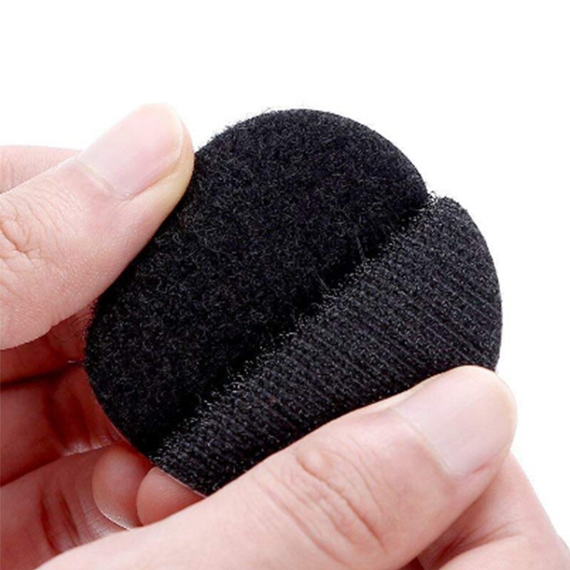 Points de fixation auto-adhésifs solides de 8cm, velcro noir, crochet et boucle, ruban adhésif pour drap de lit, tapis de canapé
