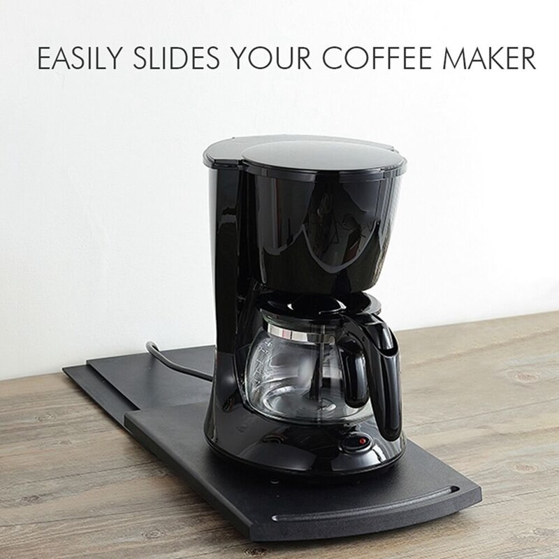 Keuken Caddy Sliding Koffie Lade Mat,12 Inch Onder Kast Apparaat Koffie Maker Broodrooster Aanrecht Opslag Moving Slider Met