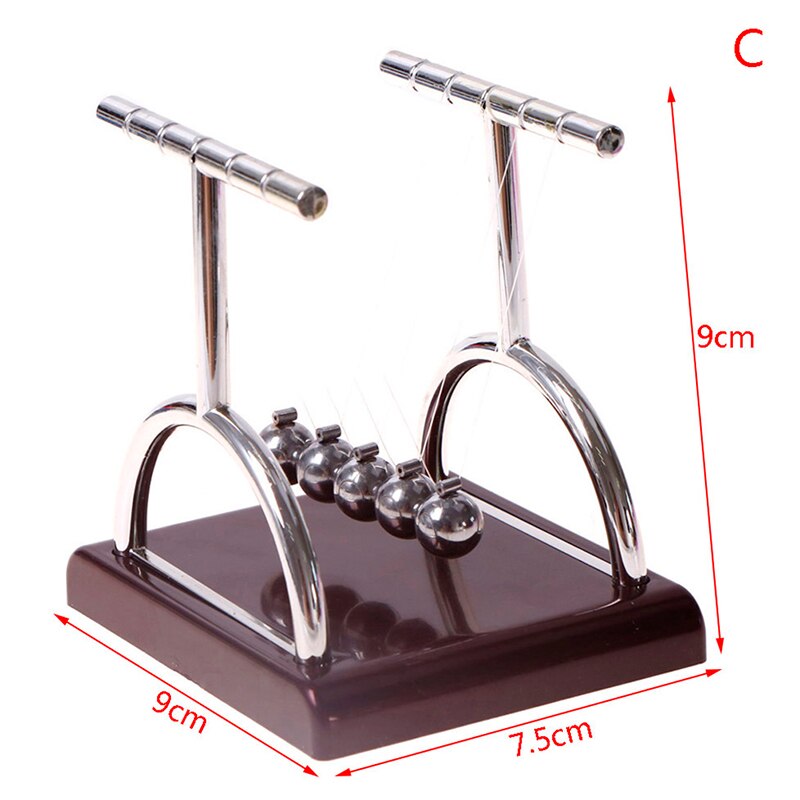 Crafts Newton's Cradle Desk Table Decor Metal Pendulum Ball Newton Ball Physics Science Pendulum Steel Balance Ball: Green