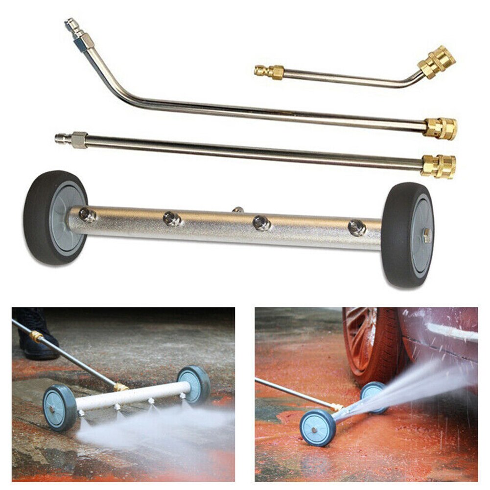 Under Body Accessories Pressure Washer High Power 4 Spray Nozzle Portable Stainless Steel Chassis Undercarriage Cleaner