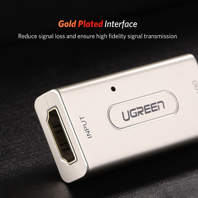 UGREEN HDMI Verlängerung Verstärker bis zu 10m 60m Signal Booster Aktive 1080P Weiblichen zu Weibliche HDCP HDMI zu HDMI Stecker HDMI Kabel