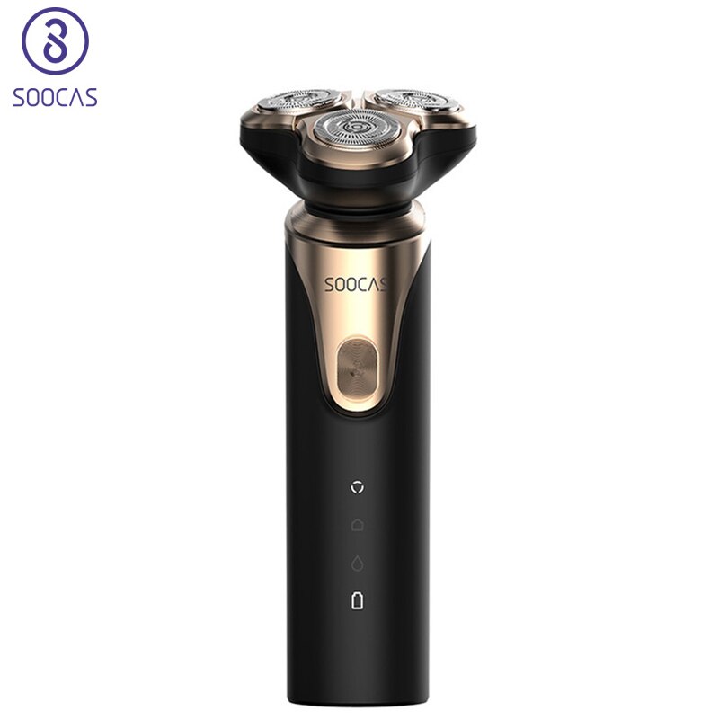 SOOCAS S3 Afeitadora eléctrica, afeitadora 3D, recortadora de barba tipo C, máquinas de afeitar recargables IPX7, Afeitadora eléctrica a prueba de agua para hombres 4: S3
