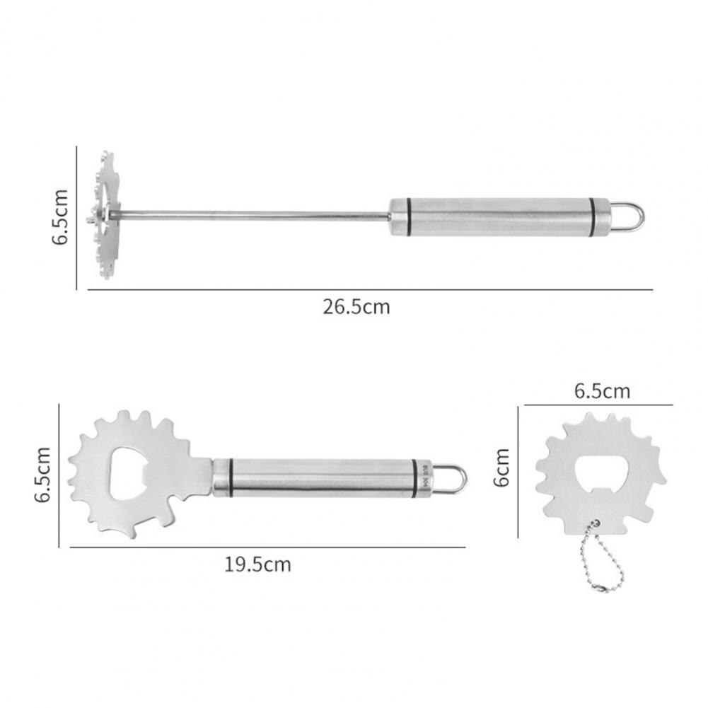 Grill Scraper Multifunctional Bottle Opener Stainless Steel Grill Grate Cleaner Barbecue Cleaning Tools for Kitchen Bar Supplies