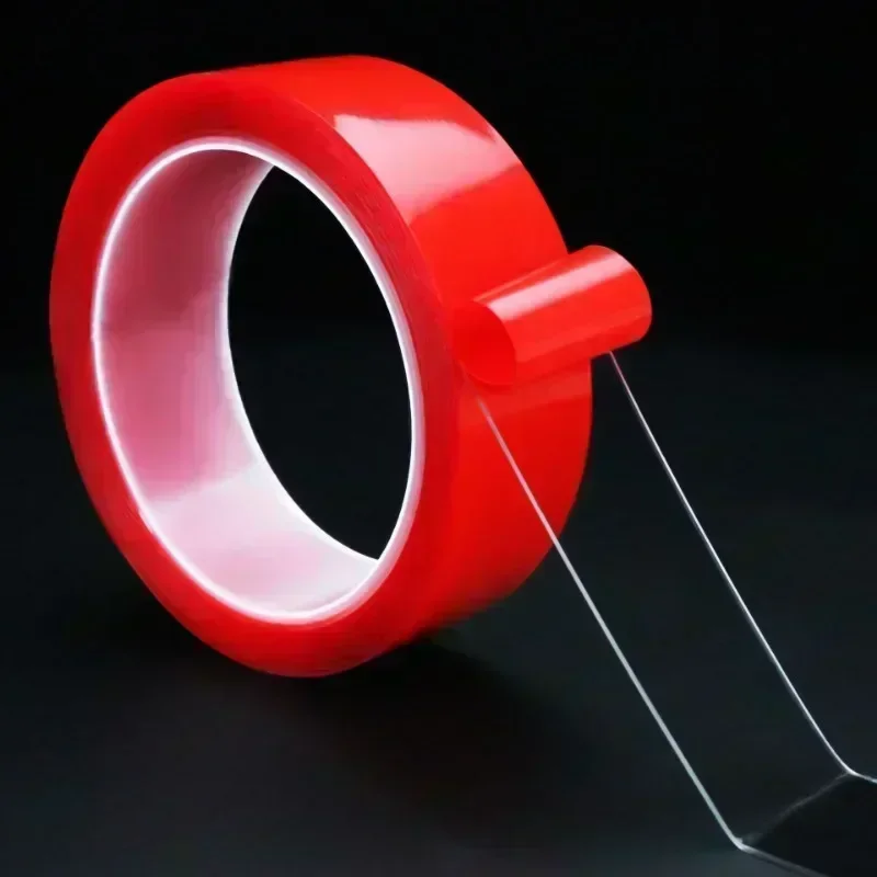3/12 m starkes doppelseitiges Klebeband, Acryl, transparent, keine Spuren, robustes Klebeband für Zuhause, Büro, Auto, feste Aufkleber