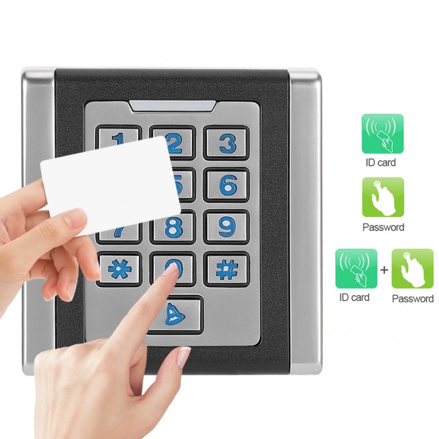 2000 Users DC12V 125KHZ RFID Card Reader IP65 Waterproof Keypad Password Access Controller