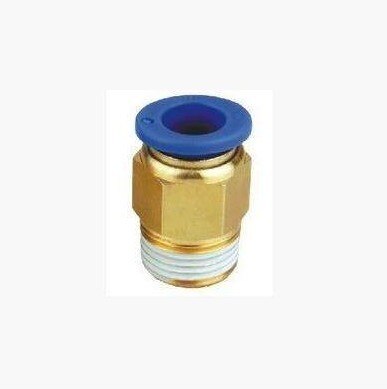 Solenoid valve joint pneumatic quick plug air pipe joint threaded straight joint cylinder connector