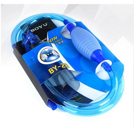 Boyu merk top 2.55m sifon grindreiniger voor aquarium vissenkom schoonmaken zand wassen water verversen