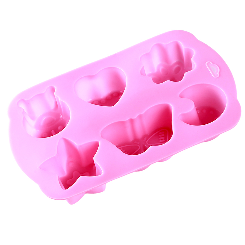 6 Different Shapes DIY Handmade Silicone Soap Mold Chocolate Biscuit Fondant Cake Decor Template Cake Baking Mold Tool