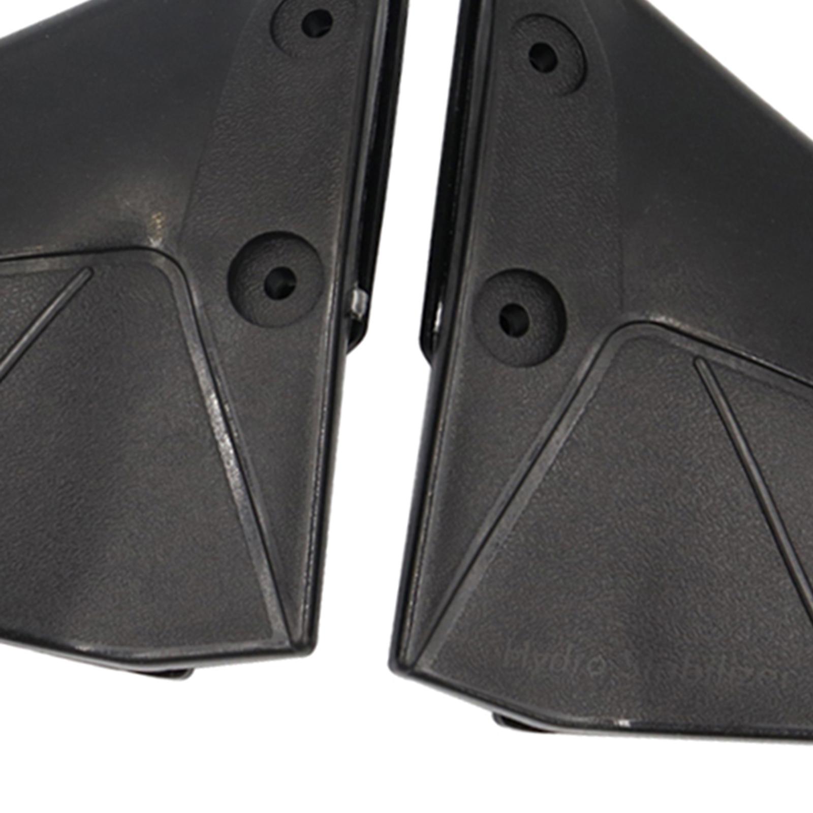 2Pcs Draagvleugelboot Stabilisator Past 4HP Om 50HP Uv-Bestendig Aft Draagvleugelboot Motor Stabilisator Marine Accessoires Met Bout Moer zwart