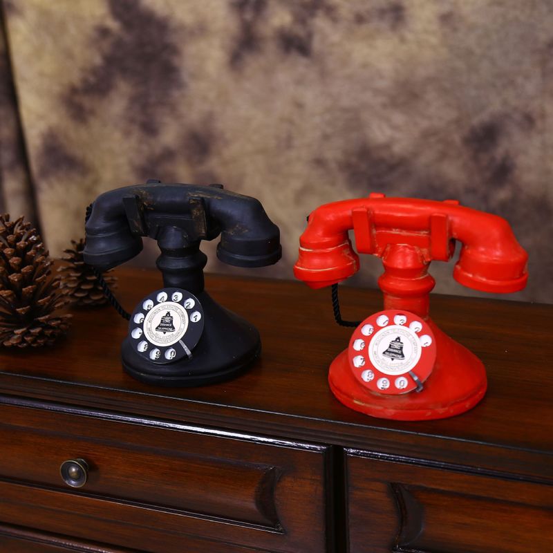 Mercearia casa decorações vintage antigo artesanato ornamentos vintage telefone c